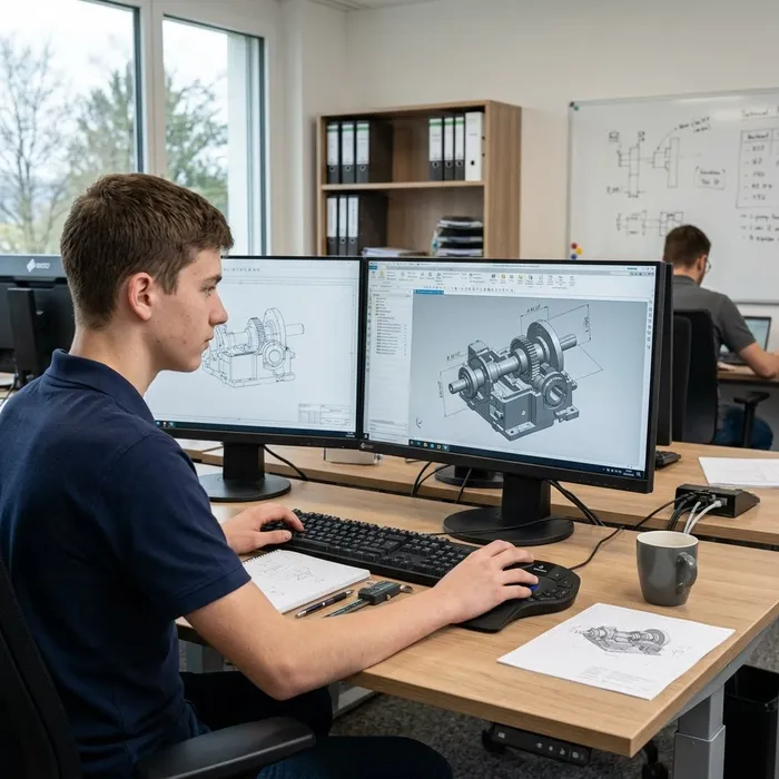 Dessinateur/trice-constructeur/trice industriel/le CFC Way-up Delineare un modello 3D
