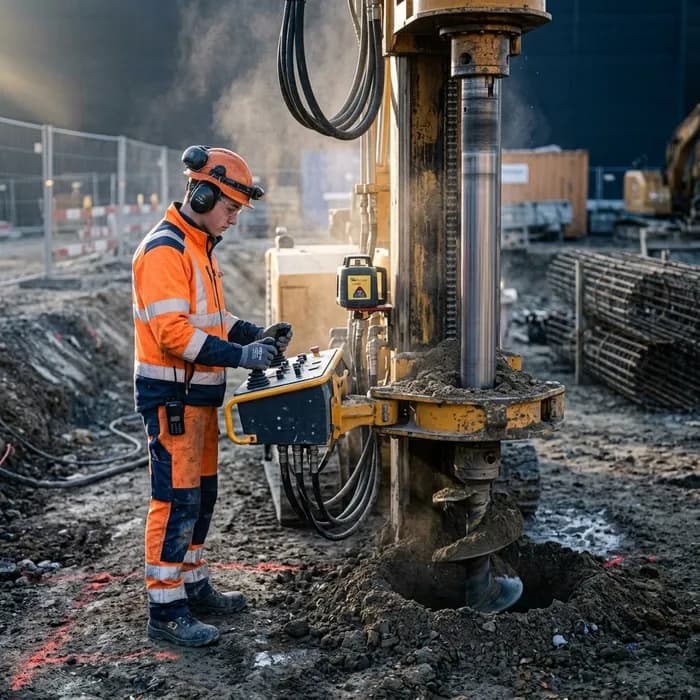 Constructeur/trice de fondations CFC Manier la foreuse