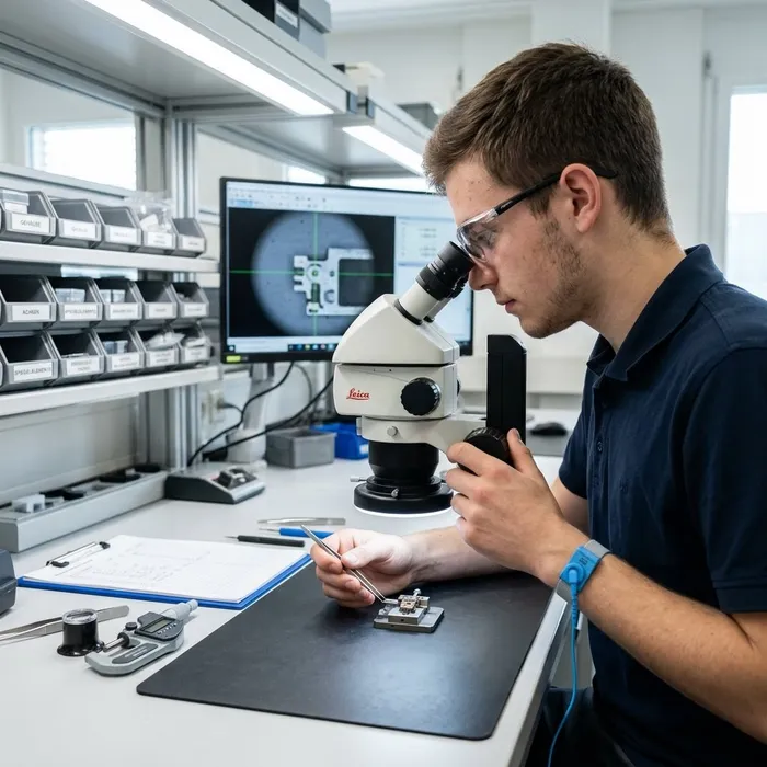 Operatore/trice della qualità in microtecnica AFC Controllo del micropezzo