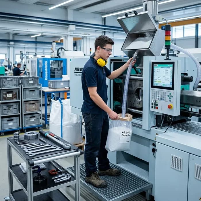 Technologue en matières plastiques CFC Régler la machine