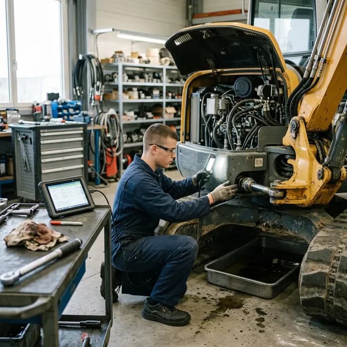 Mécanicien/ne en machines de chantier CFC Contrôler les machines