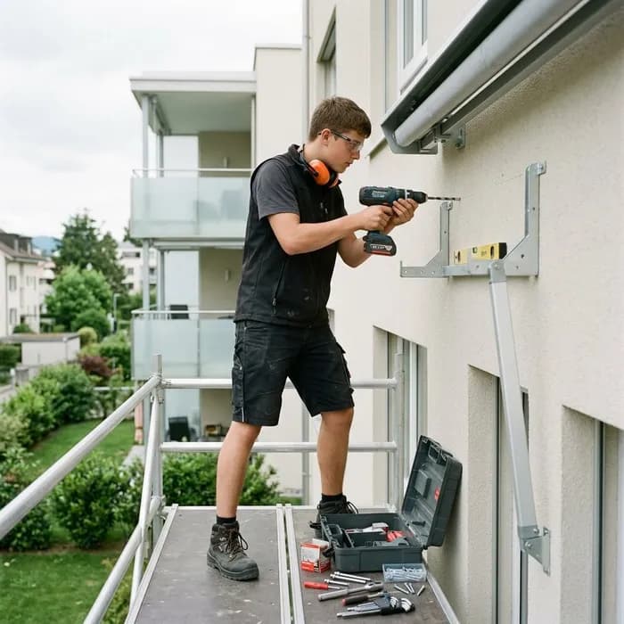 Montagepraktiker/in Sonnenschutz und Storentechnik EBA Markise montieren