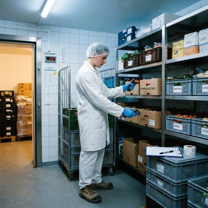 Lebensmittelpraktiker/in EBA Lebensmittel einlagern