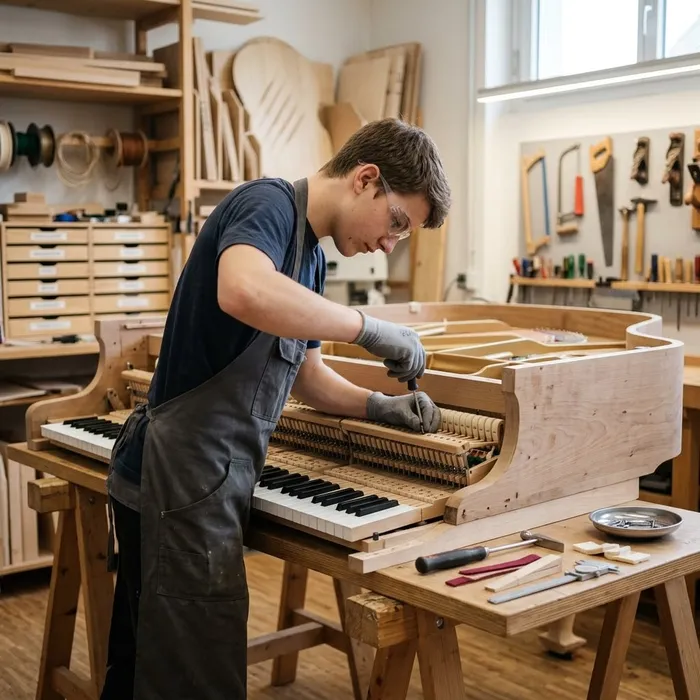 Fabbricante di pianoforti AFC Montare il pianoforte