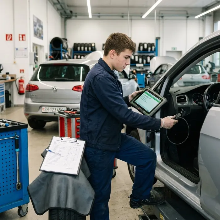 Assistente di manutenzione per automobili CFP Controllare il veicolo