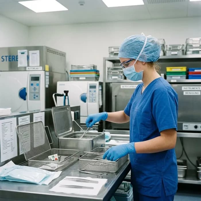 Tecnico/a di sala operatoria dipl. SSS. Sterilizzare strumenti